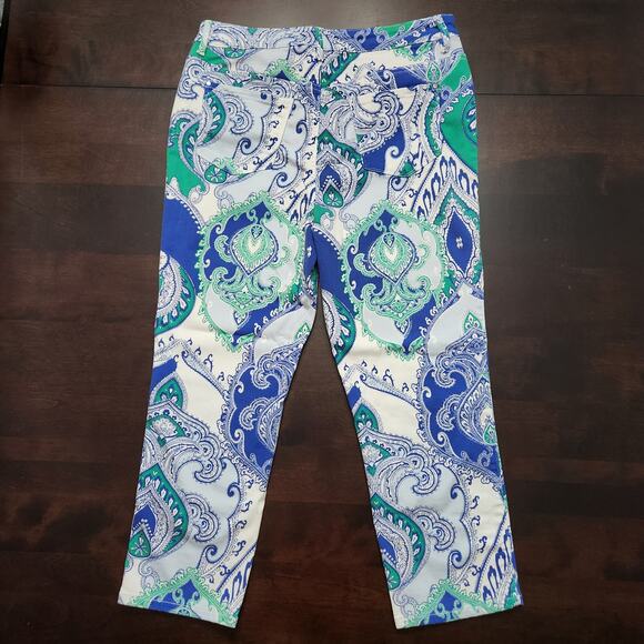 Chico's Paisley Crop Jean Chico's Size 1 US Size 8 - Picture 5 of 5